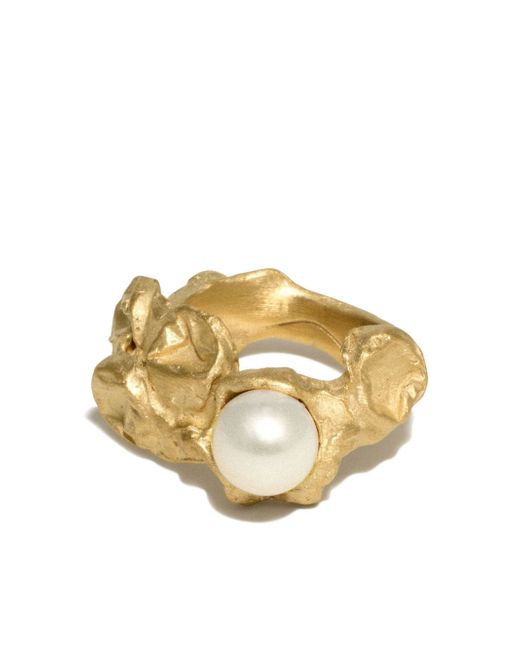 Completedworks Crushed Pearl ring