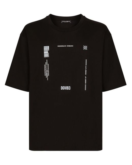 Dolce & Gabbana Dg Vibe text-print T-shirt