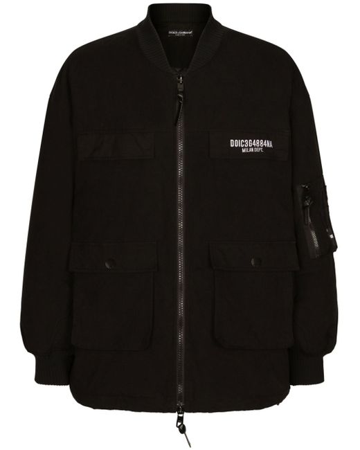Dolce & Gabbana Dg Vibe patch-pocket cotton-blend jacket