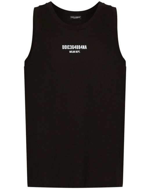 Dolce & Gabbana Dg Vibe logo-print sleeveless T-shirt