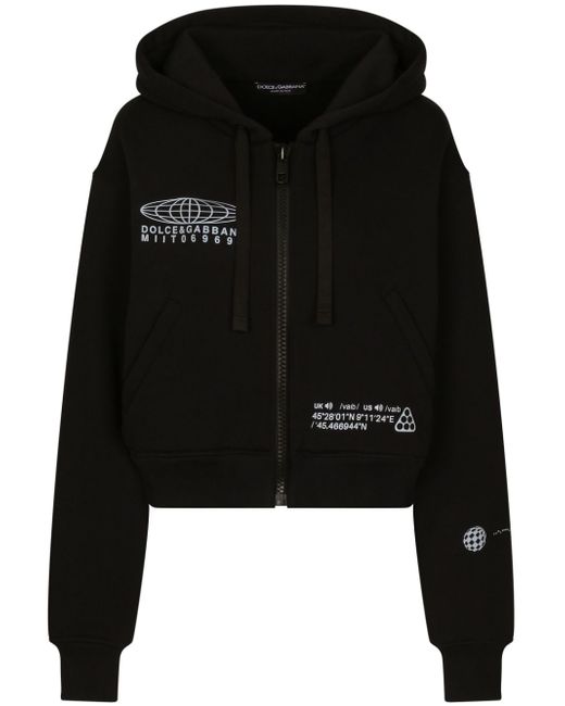 Dolce & Gabbana Dg Vibe logo-print zipped hoodie