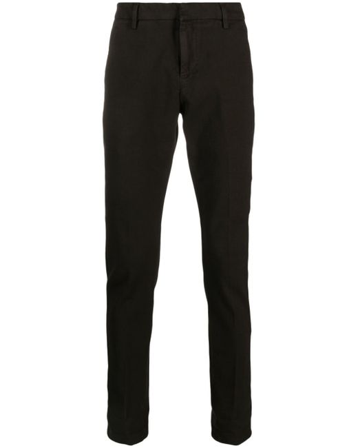 Dondup washed cotton slim-cut trousers