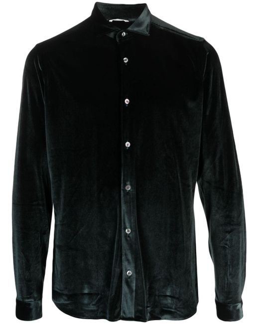 Tintoria Mattei long-sleeve velvet shirt