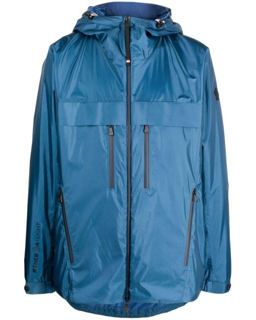 Moncler Grenoble zip-up hooded lightweight jacket