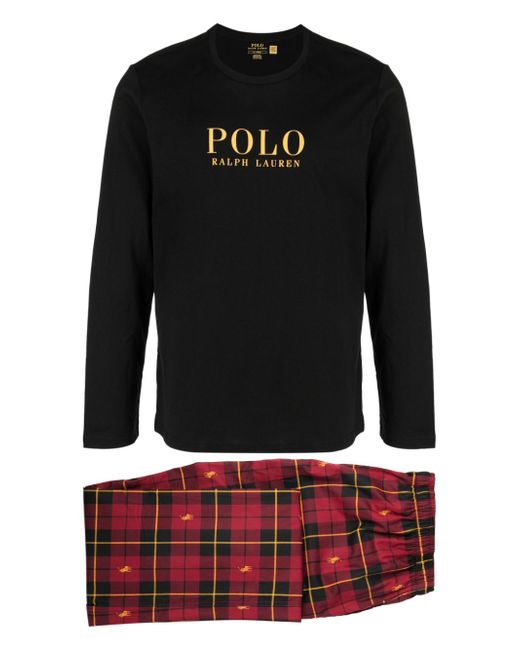 Polo Ralph Lauren check-print cotton pyjamas