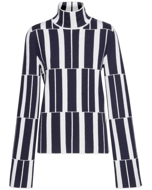 Ferragamo stripe-pattern jumper