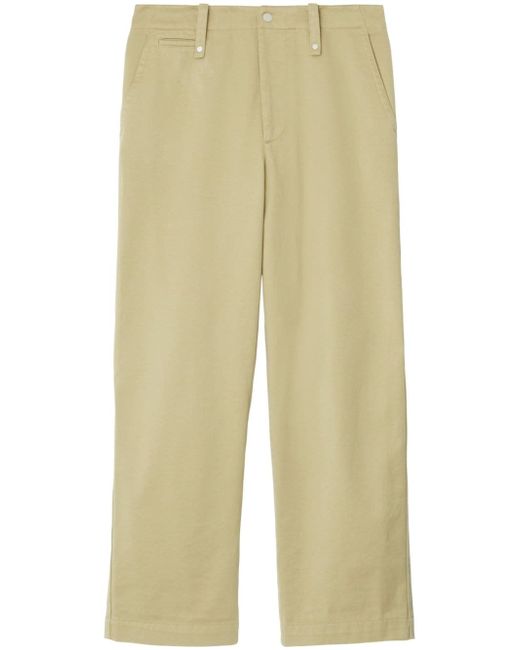 Burberry wide-leg cotton trousers