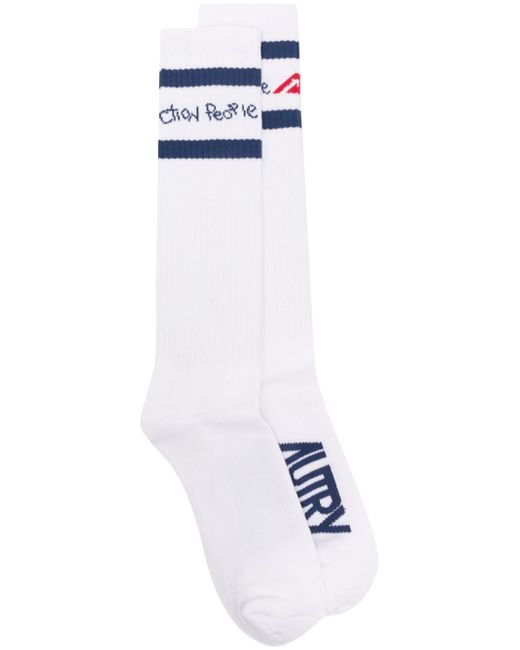 Autry intarsia-knit ankle socks