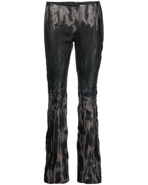 Acne Studios faded-effect flared trousers