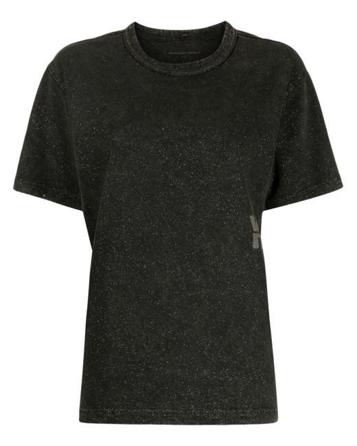 Alexander Wang logo-embossed cotton T-shirt