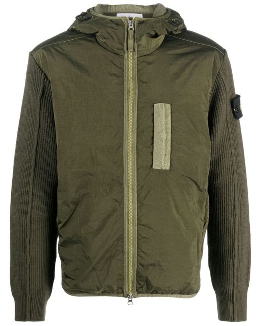 Stone Island zip-front hooded jacket