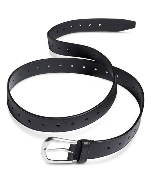 Balenciaga logo-debossed leather belt