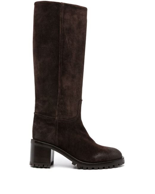 Sartore 70mm suede knee-high boots
