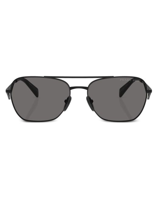 Prada triangle-logo pilot sunglasses