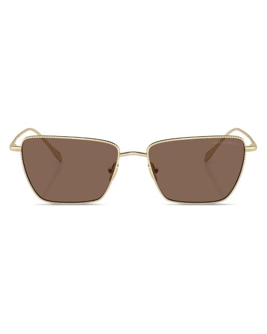 Giorgio Armani tinted-lens rectangle-frame sunglasses