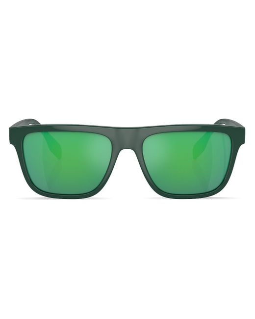 Burberry logo-print rectangle-frame sunglasses