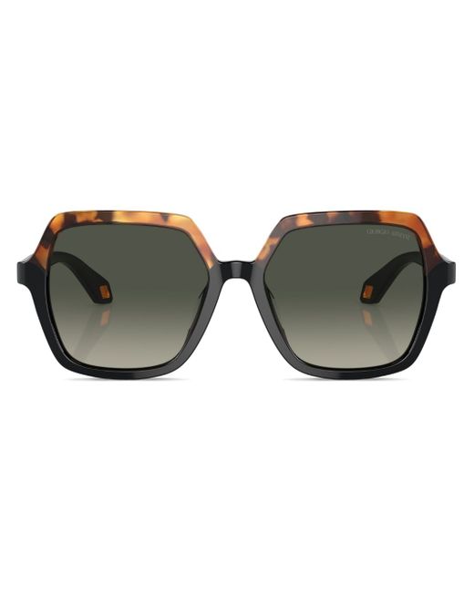 Giorgio Armani gradient-lens oversize-frame sunglasses