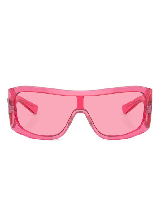Dolce & Gabbana shield-frame tinted sunglasses