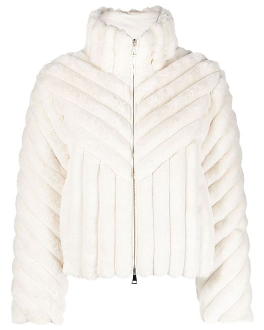 Moncler Pedrix quilted velvet down jacket