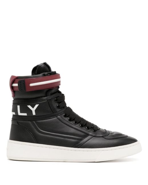 Bally logo-print leather ankle boots