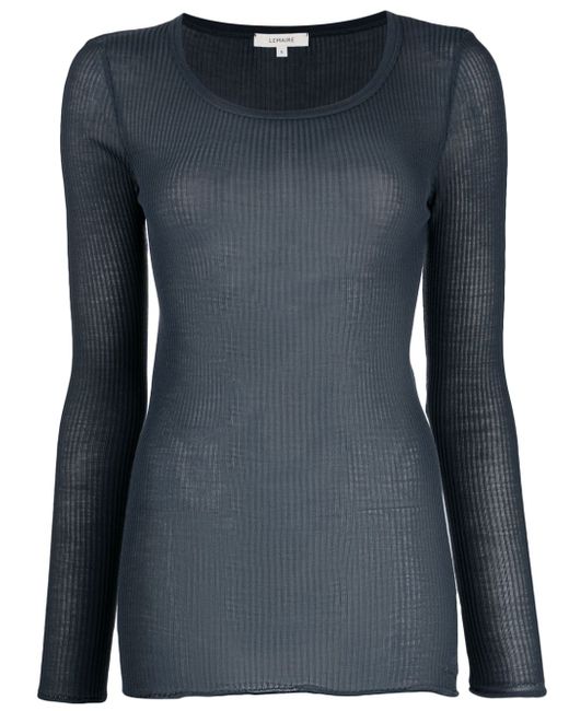 Lemaire ribbed-knit long-sleeved top