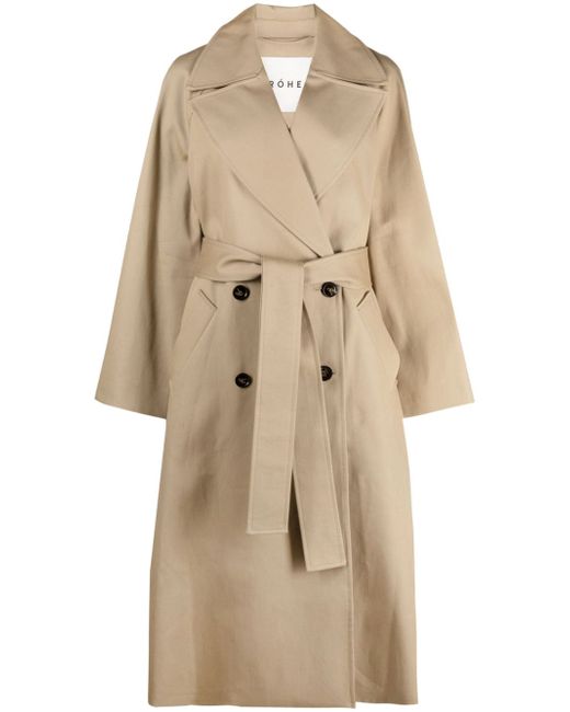 Róhe double-breasted belted trench coat