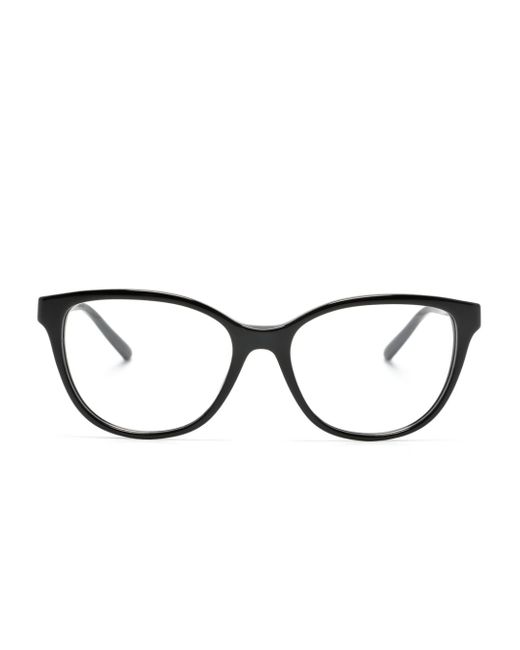 Emporio Armani logo-plaque oversize-frame glasses