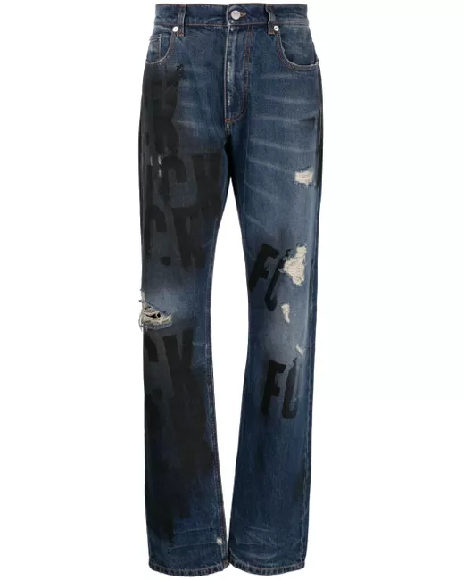1017 Alyx 9Sm distressed-effect straight-leg jeans