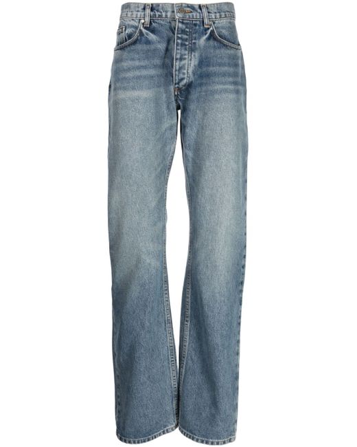 Bally logo-patch cotton straight-leg jeans