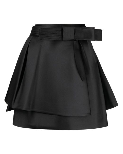 Dice Kayek bow-detail A-Line skirt