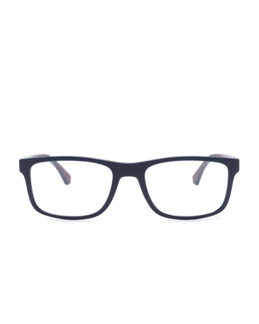 Emporio Armani matte-finish square-frame glasses