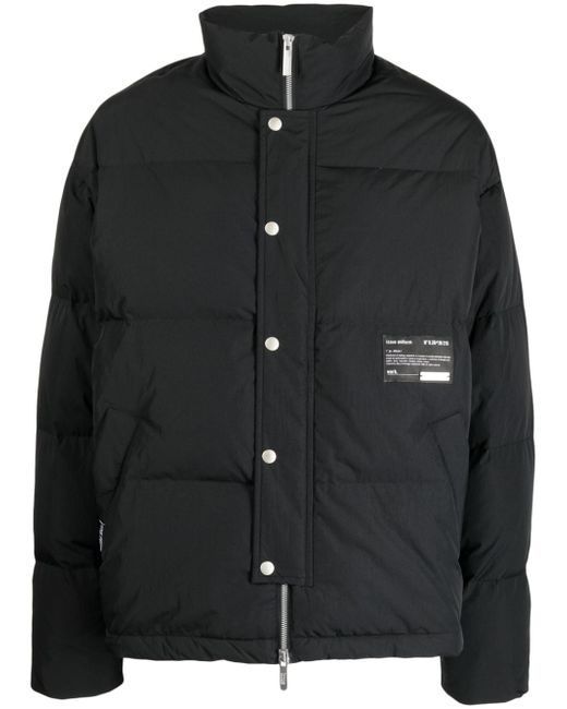 Izzue logo-patch down puffer jacket