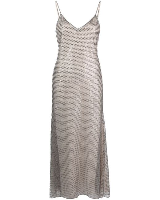 Semicouture sequin-embellished maxi dress