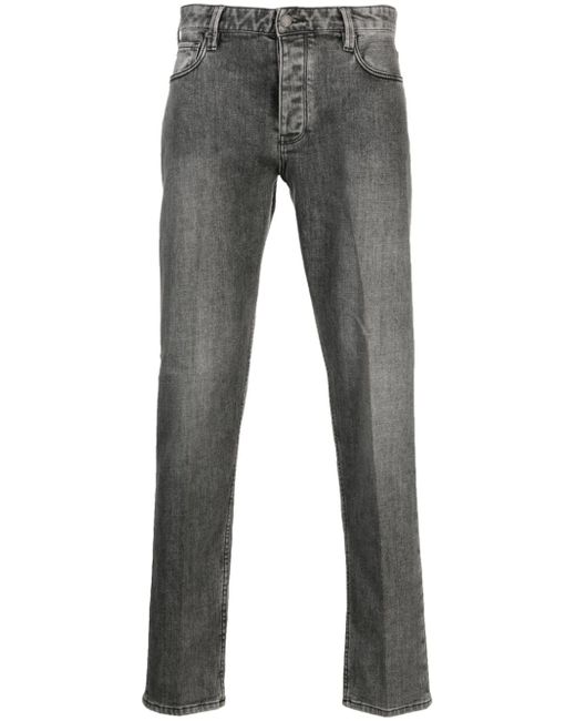 Emporio Armani mid-rise straight-leg jeans
