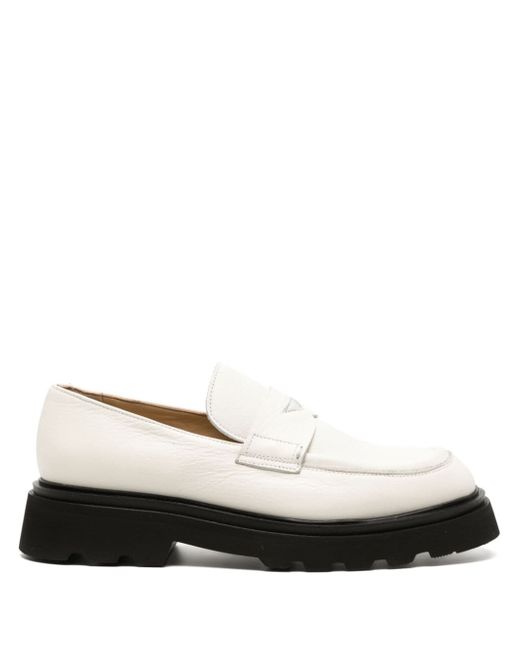 Doucal's chunky-sole leather loafers