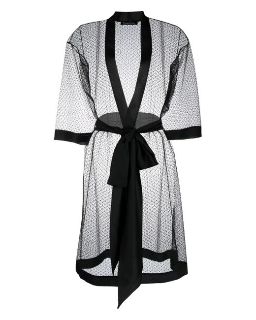 Carine Gilson sheer satin robe