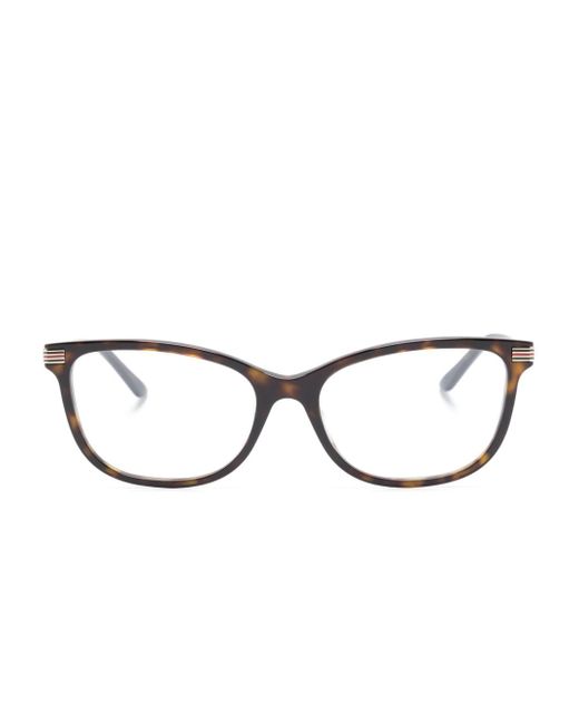 Gucci tortoiseshell cat-eye glasses