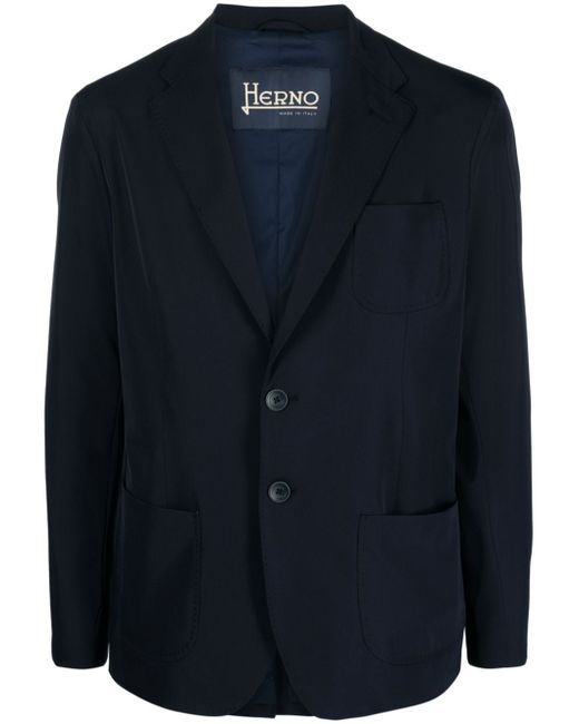 Herno notched-lapel single-breasted blazer