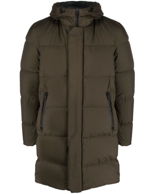 Herno logo-print quilted padded coat