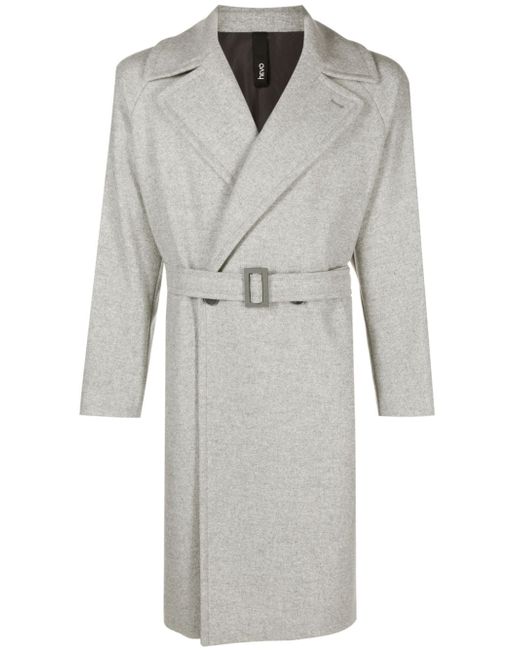 Hevo double-breasted belted coat