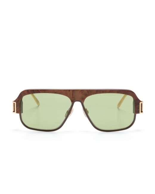 Marni Eyewear tinted pilot-frame sunglasses