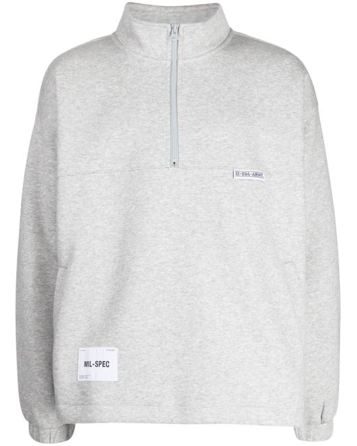 Izzue logo-print half-zip sweatshirt