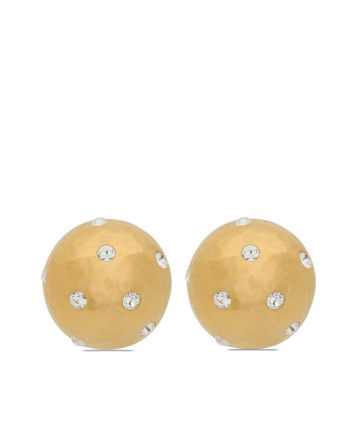 Saint Laurent rhinestone-embellished earrings