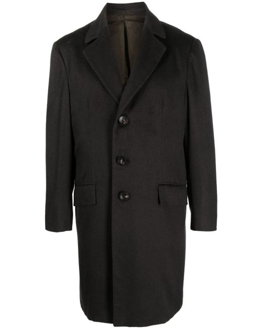 Kiton notched-lapels midi coat