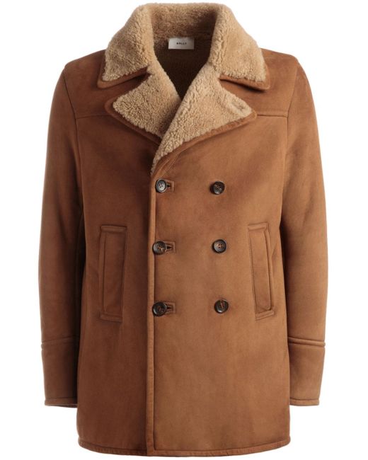 Bally notched-lapels double-breasted coat