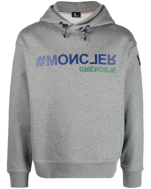 Moncler Grenoble logo-print cotton hoodie