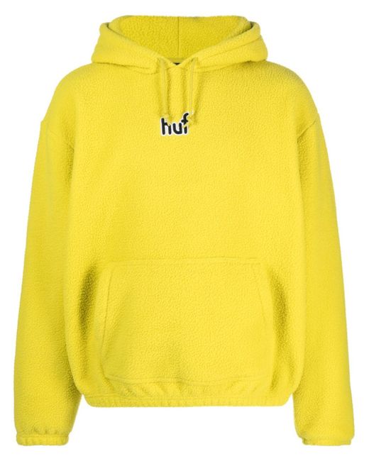 Huf Griffith logo-embroidered Sherpa-fleece hoodie