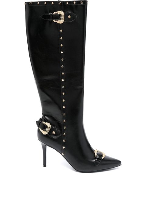Versace Jeans Couture Baroque-buckle 100mm boots