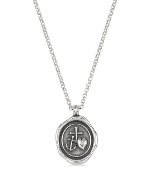 Dower And Hall Hope medallion sterling necklace