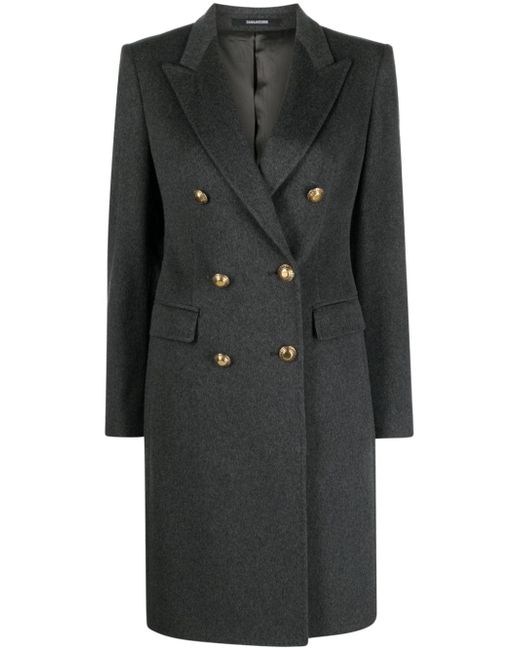 Tagliatore double-breasted wool-blend coat